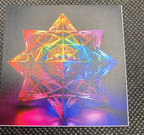 57 mm Disc 2er-Set – Sri Yantra & Merkaba – goldlegiert – Bild 5