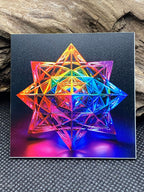 57 mm Disc 2er-Set – Sri Yantra & Merkaba – goldlegiert – Bild 6