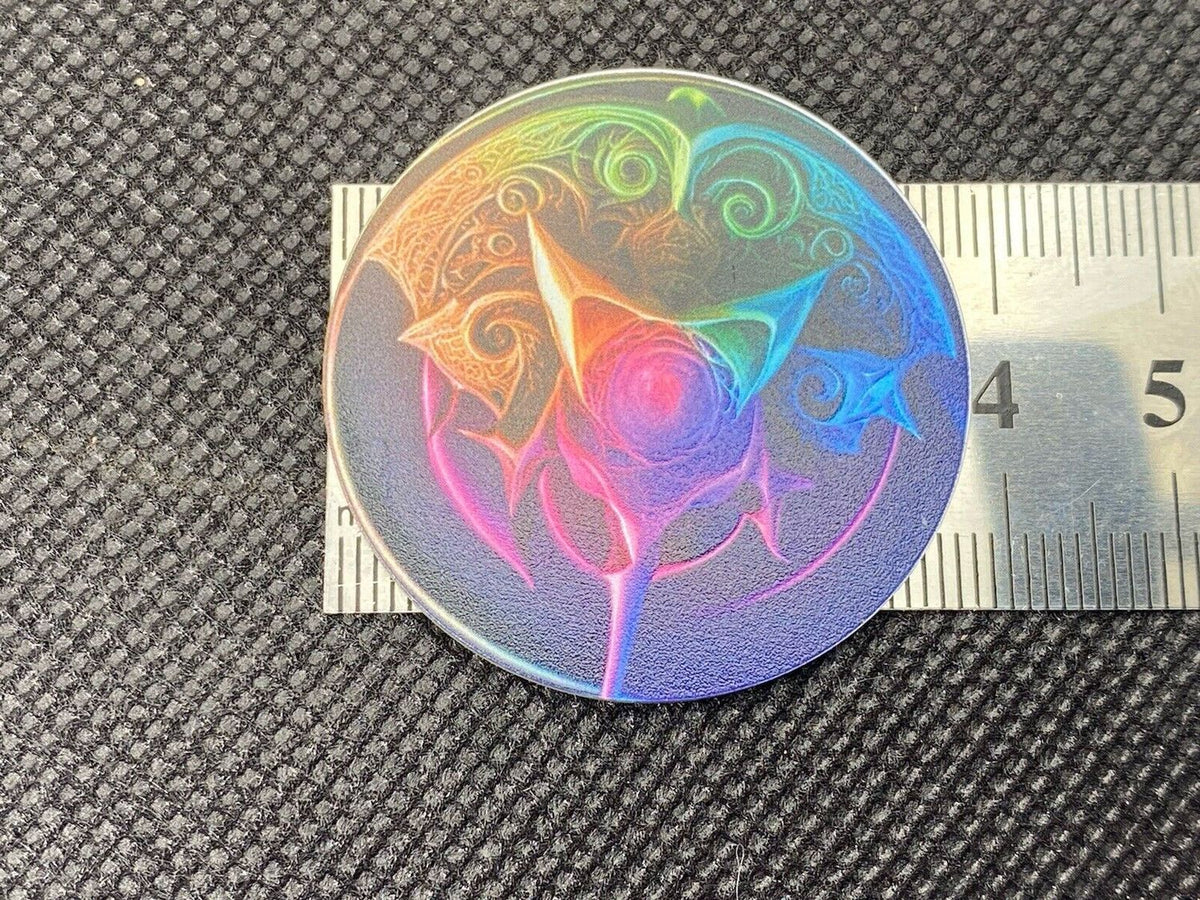 38 mm Disc 6er-Set – 6 Stück – 3fach Triskele – Fantasie Symbolik – goldlegiert – Produktansicht 14