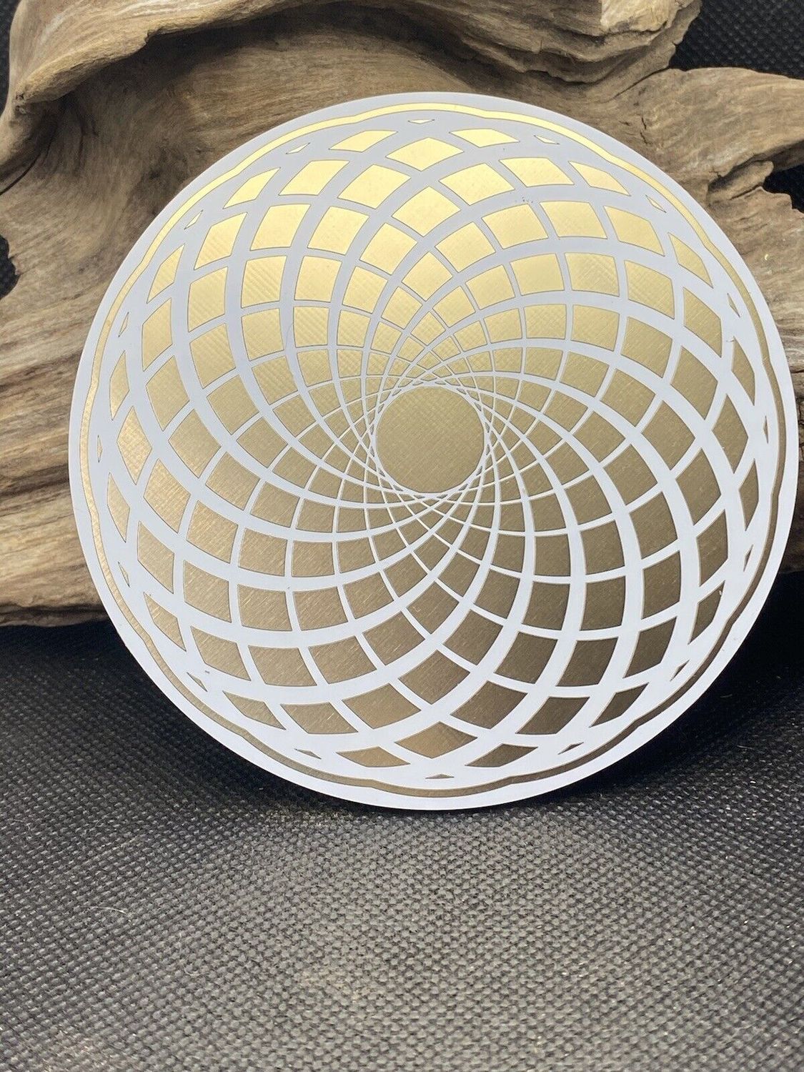 105 mm Disc – Blume des Lebens, Torus & Lotus – goldlegiert – Galerie