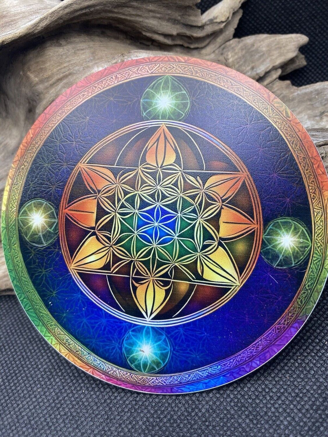 105 mm Disc – Blume des Lebens, Torus & Lotus – goldlegiert – Galerie