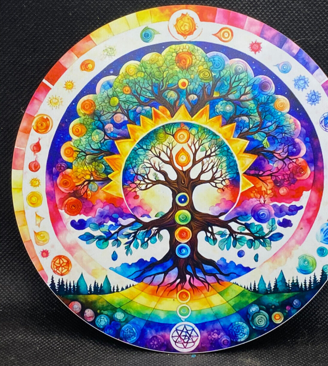 147 mm Disc – Blume des Lebens & Baum der Chakren – goldlegiert – Galerie