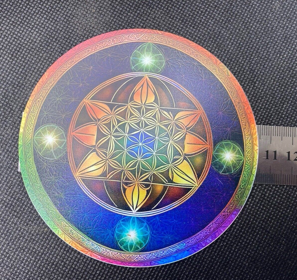 105 mm Disc – Blume des Lebens, Torus & Lotus – goldlegiert – Galerie