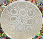 67 mm Disc – Bifilar / Fermat + Blume des Lebens + Lotus – goldlegiert – Produktansicht 1