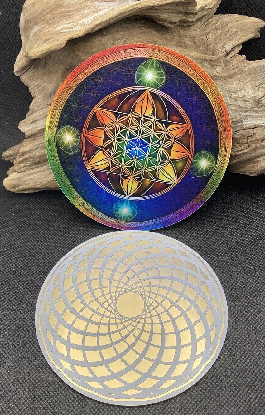 105 mm Disc – Blume des Lebens, Torus & Lotus – goldlegiert – Galerie