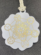 Amulett – Disc – mein Herz zeigt Liebe in – Metatron – 53 mm / goldlegiert – Produktansicht 1