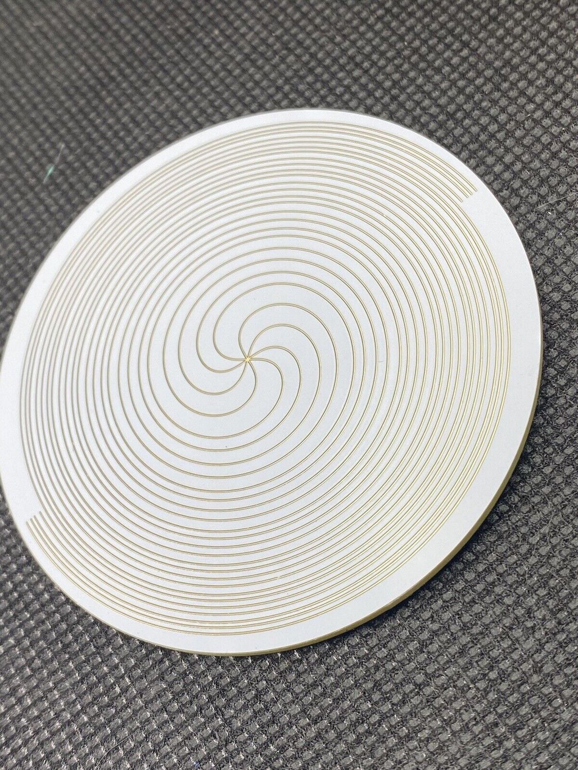 67 mm Disc – Bifilar / Fermat + Blume des Lebens + Lotus – goldlegiert – Produktansicht 1