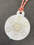 Amulett – Disc Baum des Lebens in – Metatron – 50 mm / goldlegiert / regenbogenfarben – Produktansicht 1