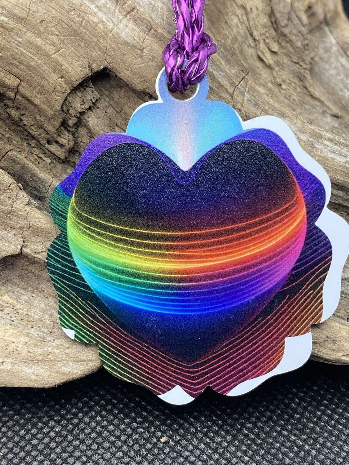 Amulett – Disc – mein Herz zeigt Liebe in – Metatron – 53 mm / goldlegiert – Produktansicht 1