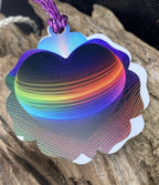 Amulett – Disc – mein Herz zeigt Liebe in – Metatron – 53 mm / goldlegiert – Produktansicht 1
