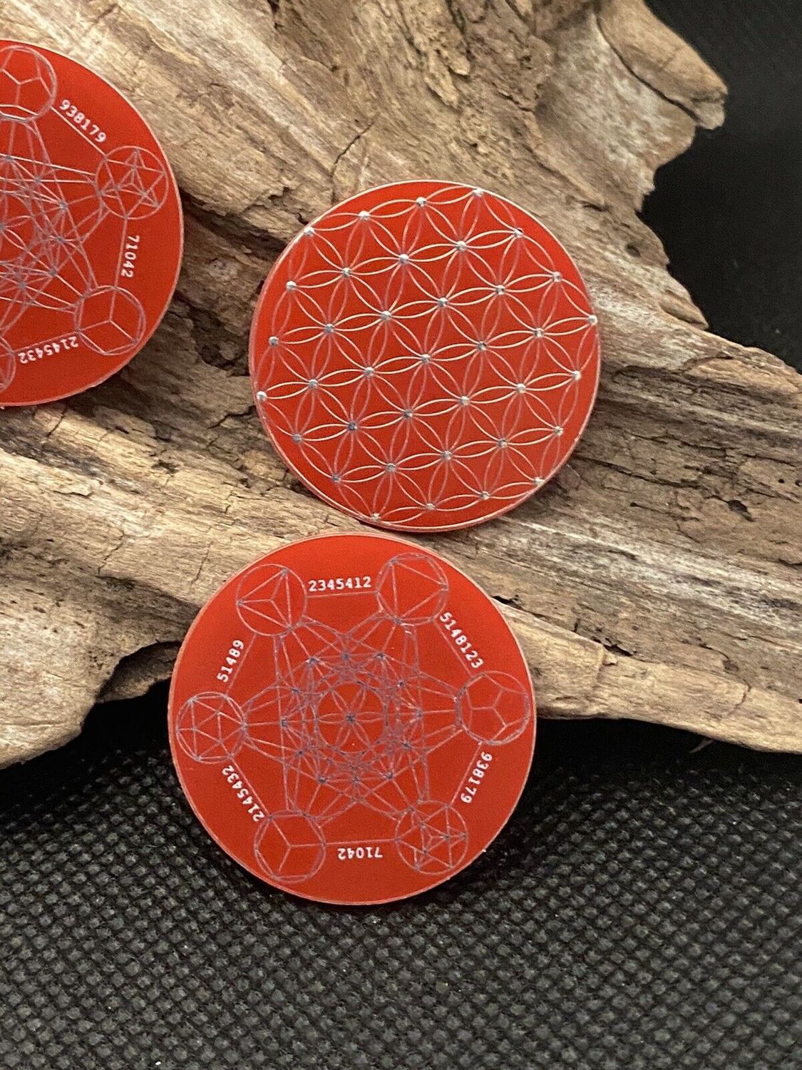 30 mm Discs – Blume des Lebens & Metatron – Sparset