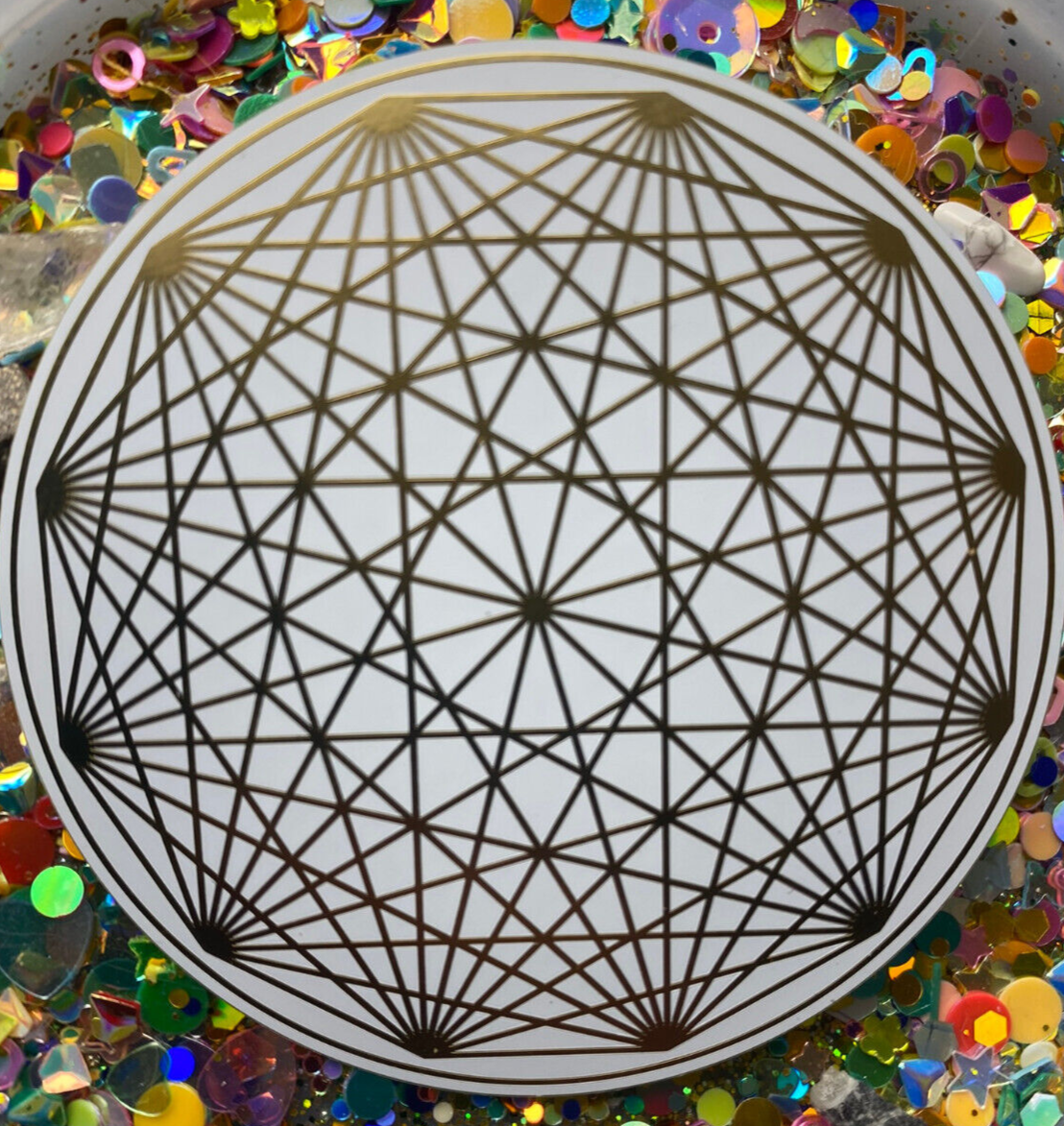 60 mm Disc 2er-Set – Dodecagram – goldlegiert – Bild 2