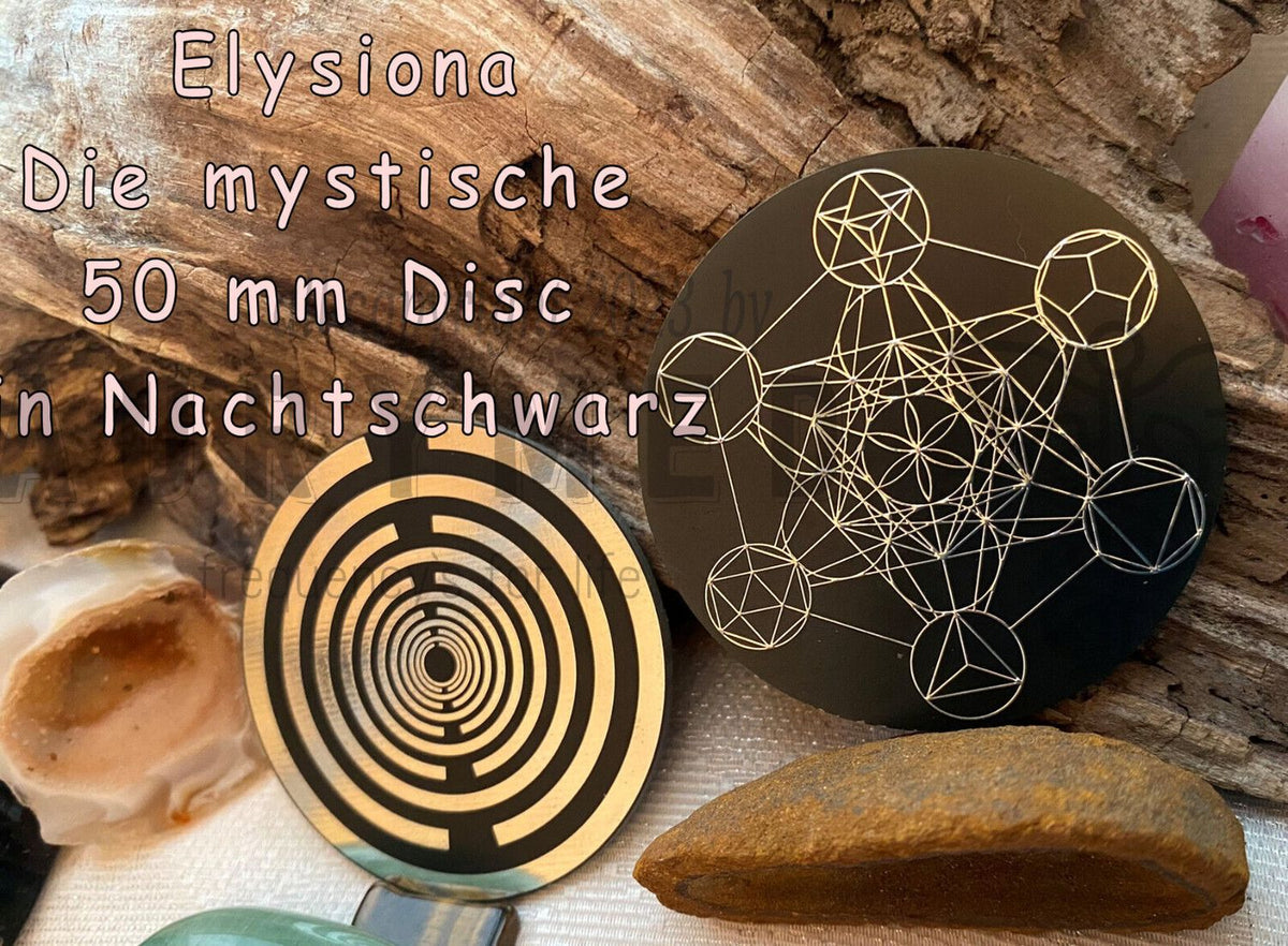 50 mm Discs – Metatron & Lakhovsky MWO – 2er-Set – Nachtschwarz – Bild 1