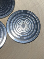 35 mm Disc 6er-Set – Lakhovsky MWO – zinnlegiert / nachtschwarz / schwarz – Produktansicht 2