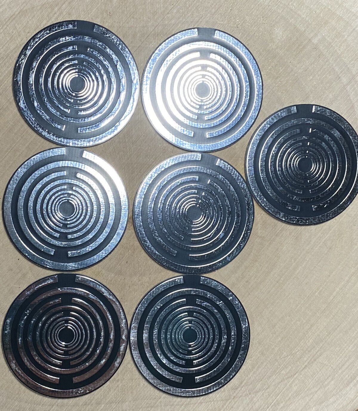 35 mm Disc 6er-Set – Lakhovsky MWO – zinnlegiert / nachtschwarz / schwarz – Produktansicht 4