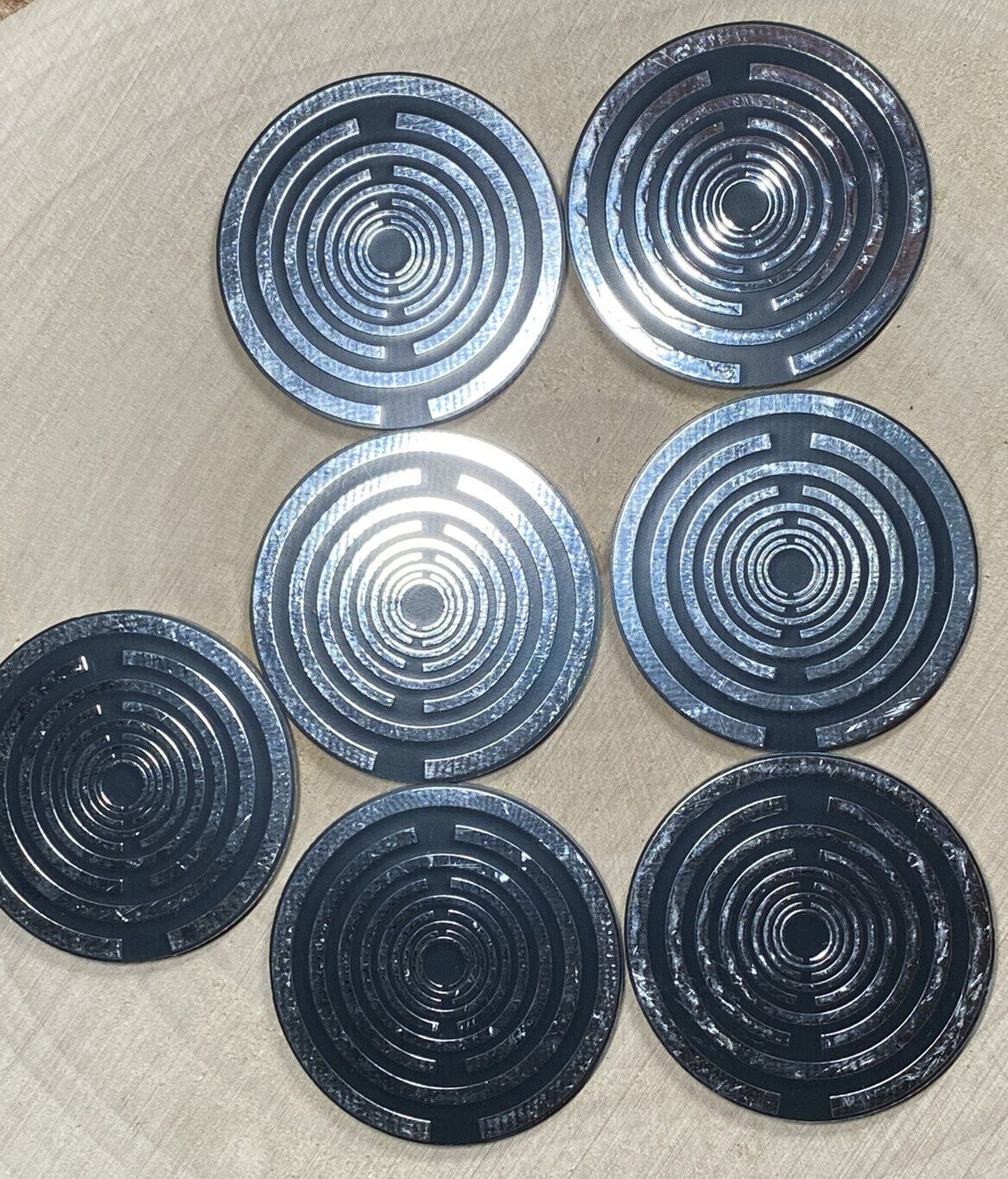 35 mm Disc 6er-Set – Lakhovsky MWO – zinnlegiert / nachtschwarz / schwarz – Produktansicht 5