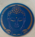 90 mm Disc – Merkaba – zinnlegiert – blau – Galerie