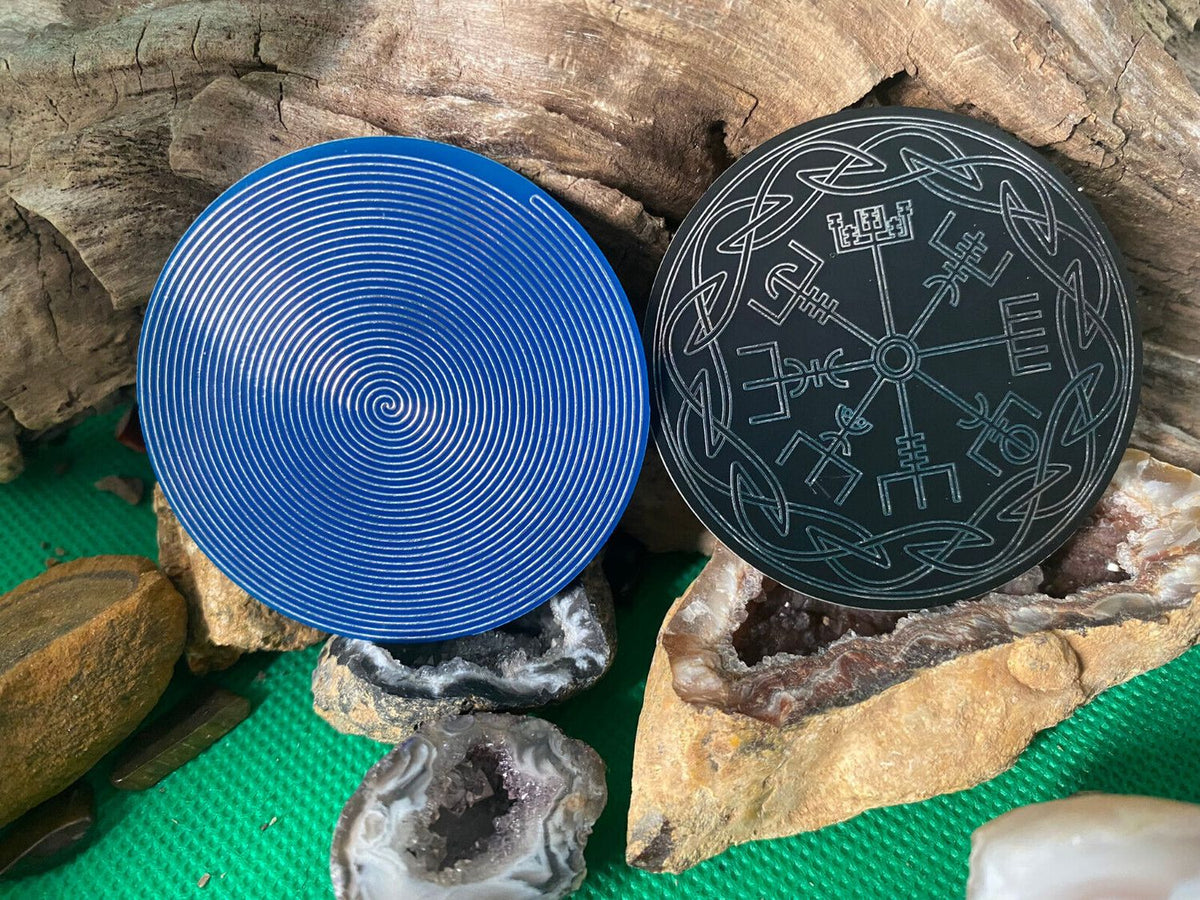 50 mm Disc – Bifilar / Fermat – zinnlegiert / schwarz / blau – Produktansicht 1
