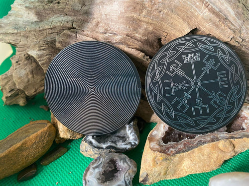50 mm Disc – Bifilar / Fermat – zinnlegiert / schwarz / blau – Produktansicht 2