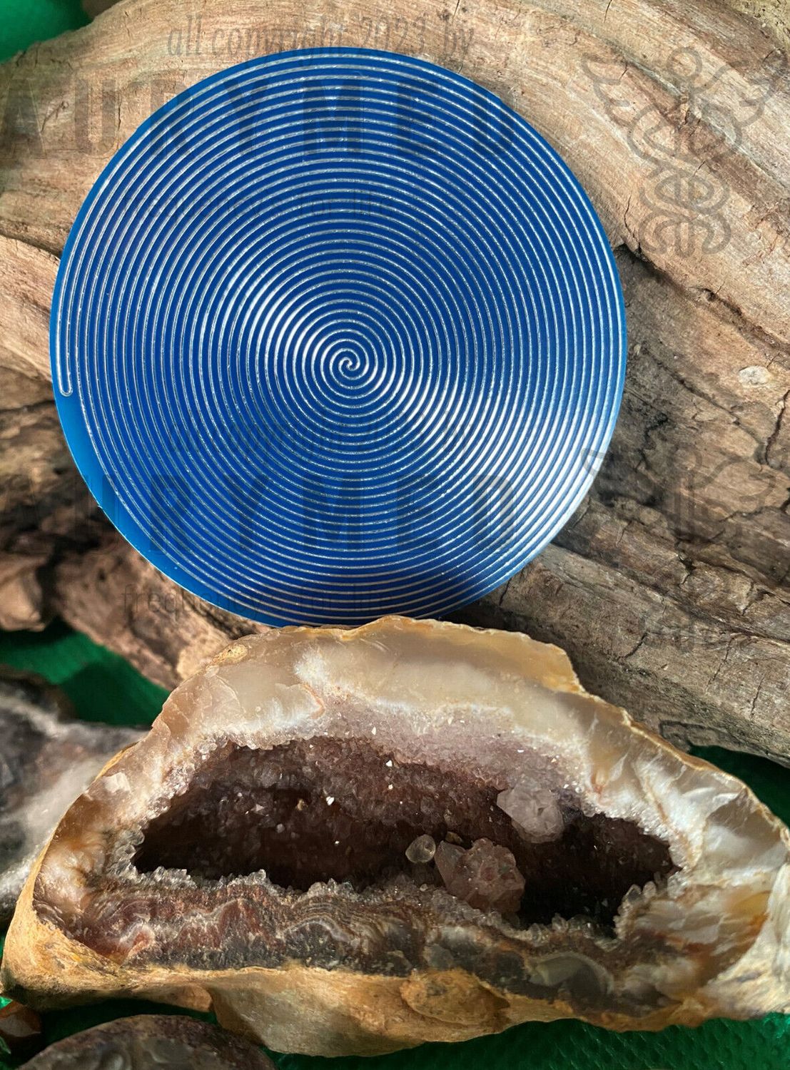 50 mm Disc – Bifilar / Fermat – zinnlegiert / schwarz / blau – Produktansicht 4