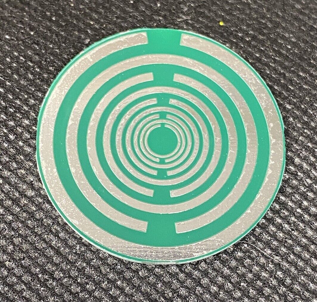 35 mm Disc 7er-Set – Lakhovsky MWO – zinnlegiert / waldgrün / grün – Produktansicht 7