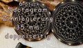 35 mm Disc 6er-Set – Dodecagram – zinnlegiert / nachtschwarz / schwarz – Produktansicht 1