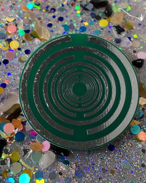 35 mm Disc 7er-Set – Lakhovsky MWO – zinnlegiert / waldgrün / grün – Produktansicht 2