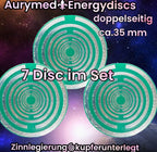 35 mm Disc 7er-Set – Lakhovsky MWO – zinnlegiert / waldgrün / grün – Produktansicht 1
