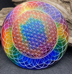 96 mm Disc – Bifilar/Fermat & Blume des Lebens – regenbogenfarben – Galerie