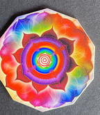 37 mm Discs – Merkaba Regenbogen-Lotus – Sparset