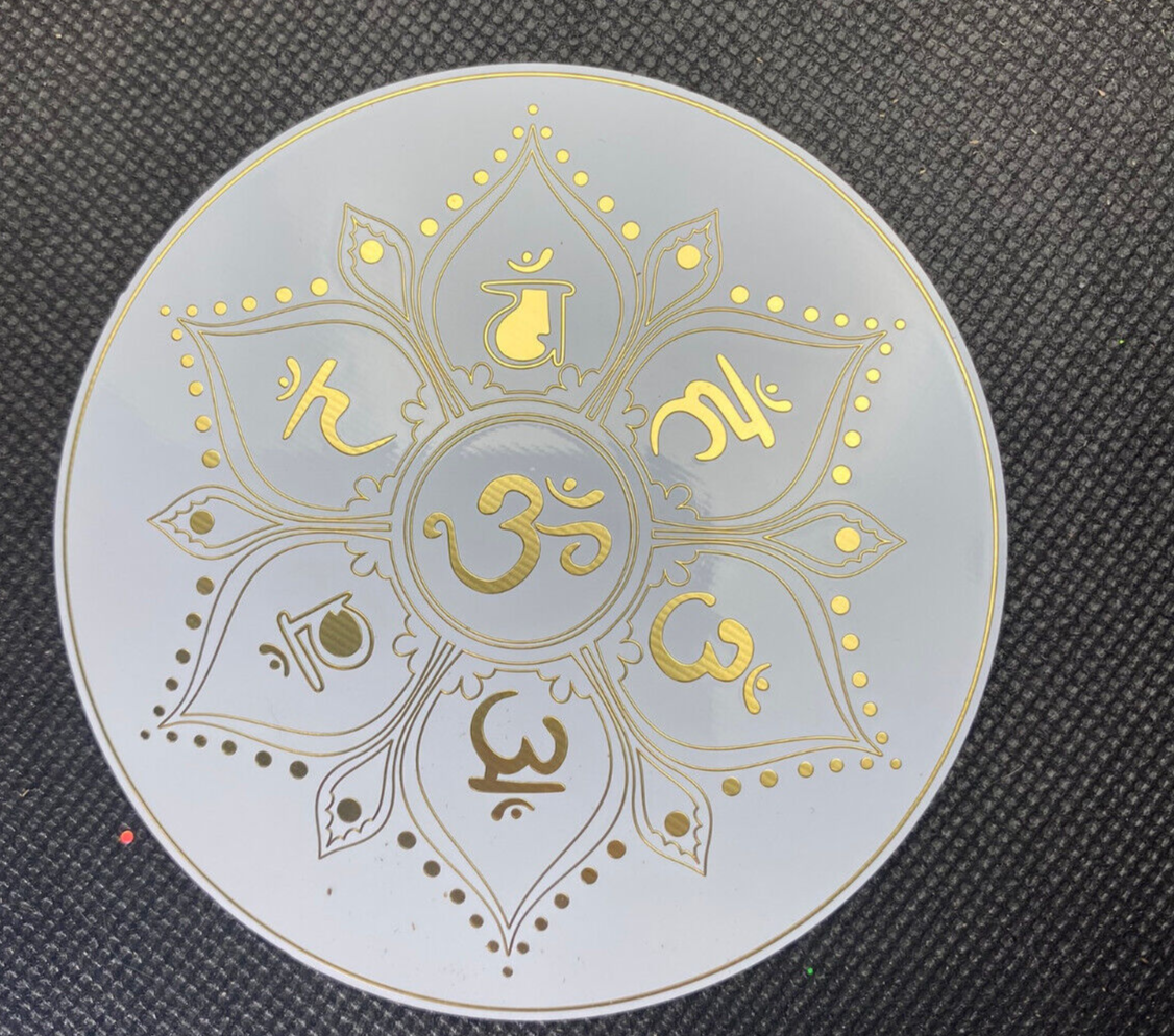 90 mm Disc 2er-Set – Lotus & Chakra – goldlegiert – Bild 3