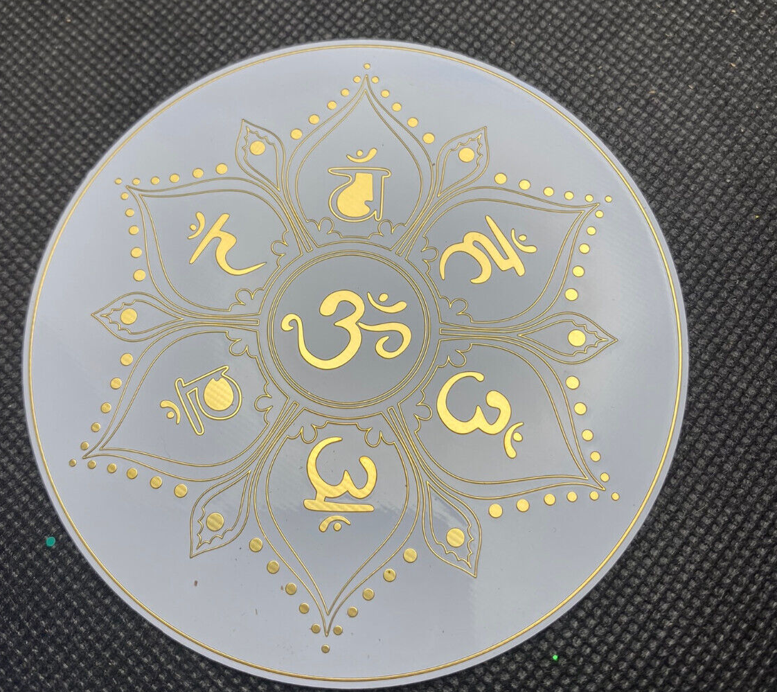 90 mm Disc 2er-Set – Lotus & Chakra – goldlegiert – Bild 6