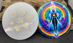 90 mm Disc 2er-Set – Lotus & Chakra – goldlegiert – Bild 7