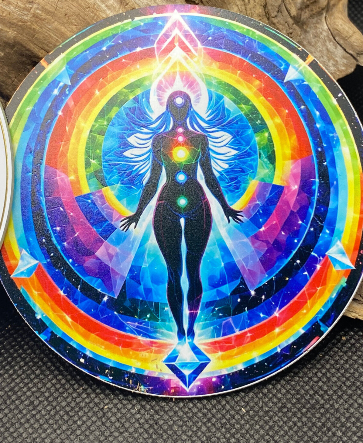 90 mm Disc 2er-Set – Lotus & Chakra – goldlegiert – Bild 8