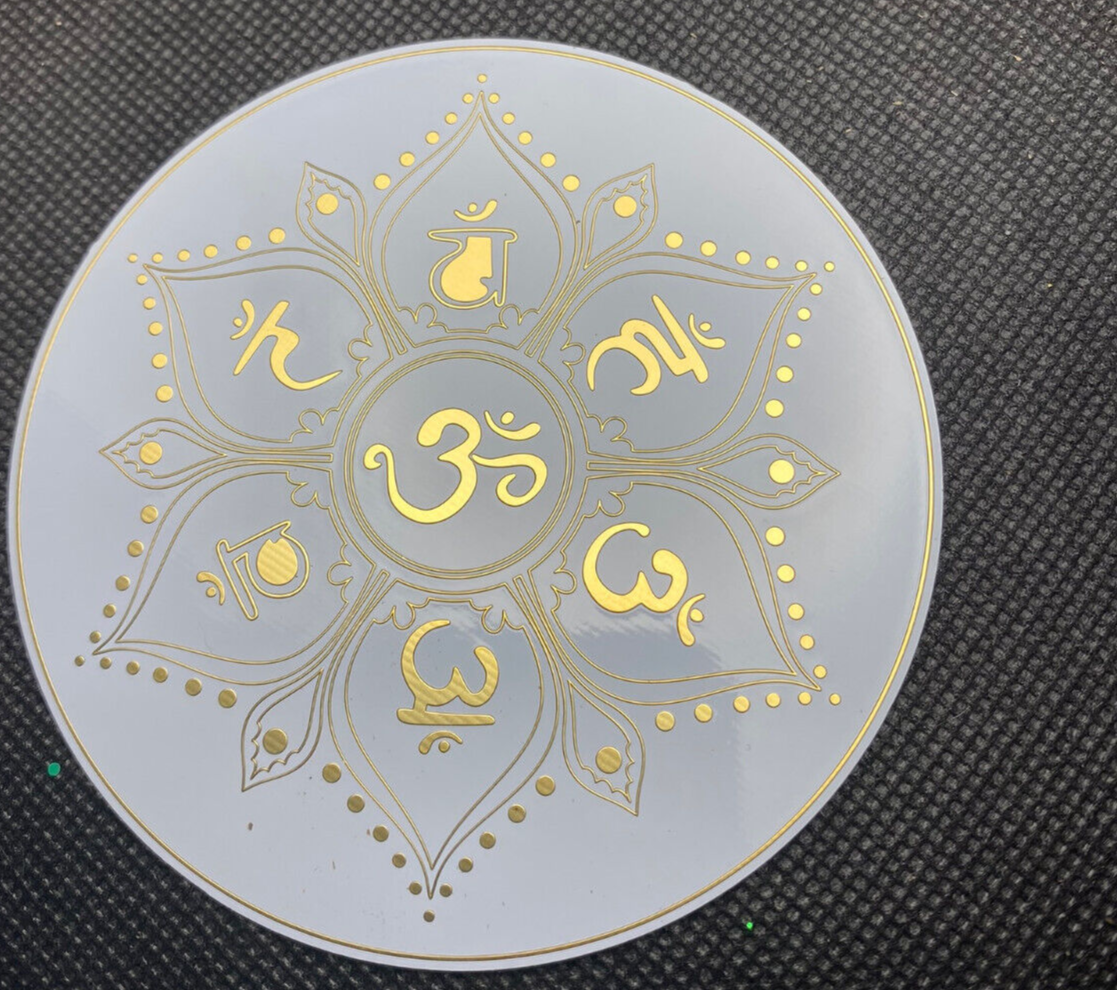 90 mm Disc 2er-Set – Lotus & Chakra – goldlegiert – Bild 11