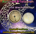 Amulett – Mond mit Wechseldruckknopf mit – Lakhovsky MWO – 18 mm / goldlegiert / schwarz – Produktansicht 1