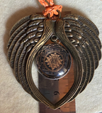Amulett – Sri Yantra – 25 mm / goldlegiert / schwarz – Produktansicht 1