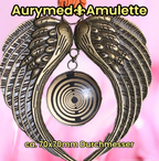 Amulett – Lakhovsky MWO – 25 mm / goldlegiert / schwarz – Produktansicht 1