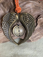 Amulett – Lakhovsky MWO – 25 mm / goldlegiert / schwarz – Produktansicht 1