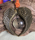 Amulett – Lakhovsky MWO – 25 mm / goldlegiert / schwarz – Produktansicht 1