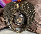 Amulett – Sri Yantra – 25 mm / goldlegiert / schwarz – Produktansicht 1