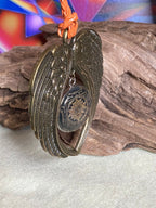 Amulett – Sri Yantra – 25 mm / goldlegiert / schwarz – Produktansicht 1