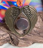 Amulett – Blume des Lebens – 25 mm / goldlegiert / schwarz – Produktansicht 1