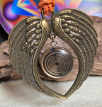 Amulett – Lakhovsky MWO – 25 mm / goldlegiert / schwarz – Produktansicht 1