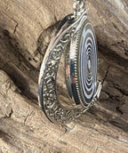 Amulett 2er-Set – Dreh – /Wende – Medaillon Mond – Lakhovsky MWO + Dodecagram – 25 mm / zinnlegiert – Produktansicht 1