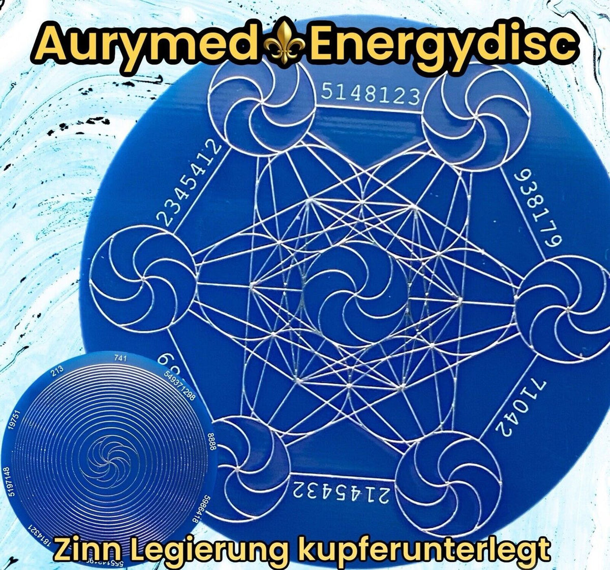 70 mm Discs – Metatron & Bifilar-Fermat – Farbe, Legierung und Stückzahl wählbar – Bild 1