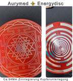 94 mm Discs – Lakhovsky MWO & Sri Yantra – Farbe, Legierung und Stückzahl wählbar – Galerie