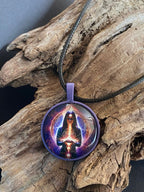 Amulett – lila flieder – 25 mm / lila – Produktansicht 1
