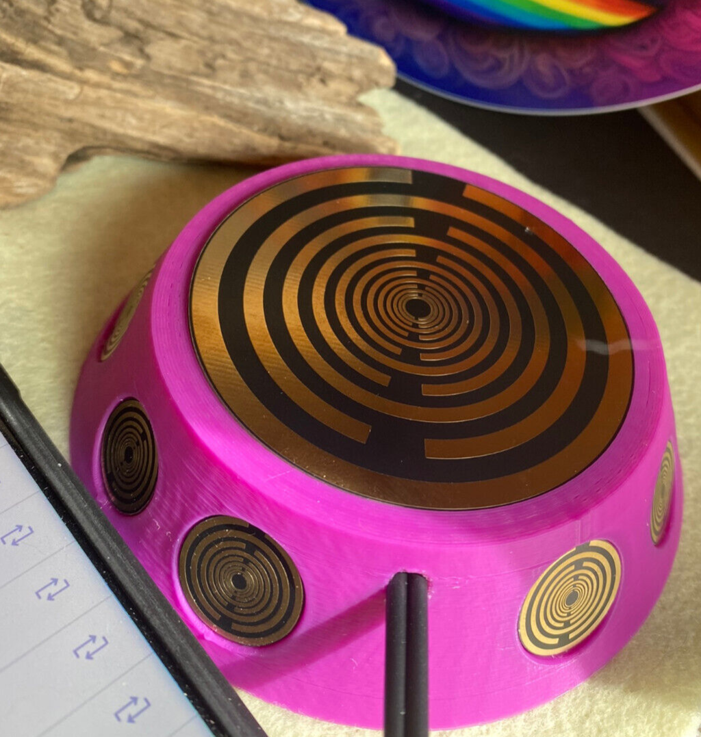 69 mm VibraNex UFO – pink, Oberflächenplatte goldlegiert – Produktansicht 1