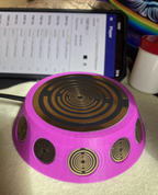 69 mm VibraNex UFO – pink, Oberflächenplatte goldlegiert – Produktansicht 1
